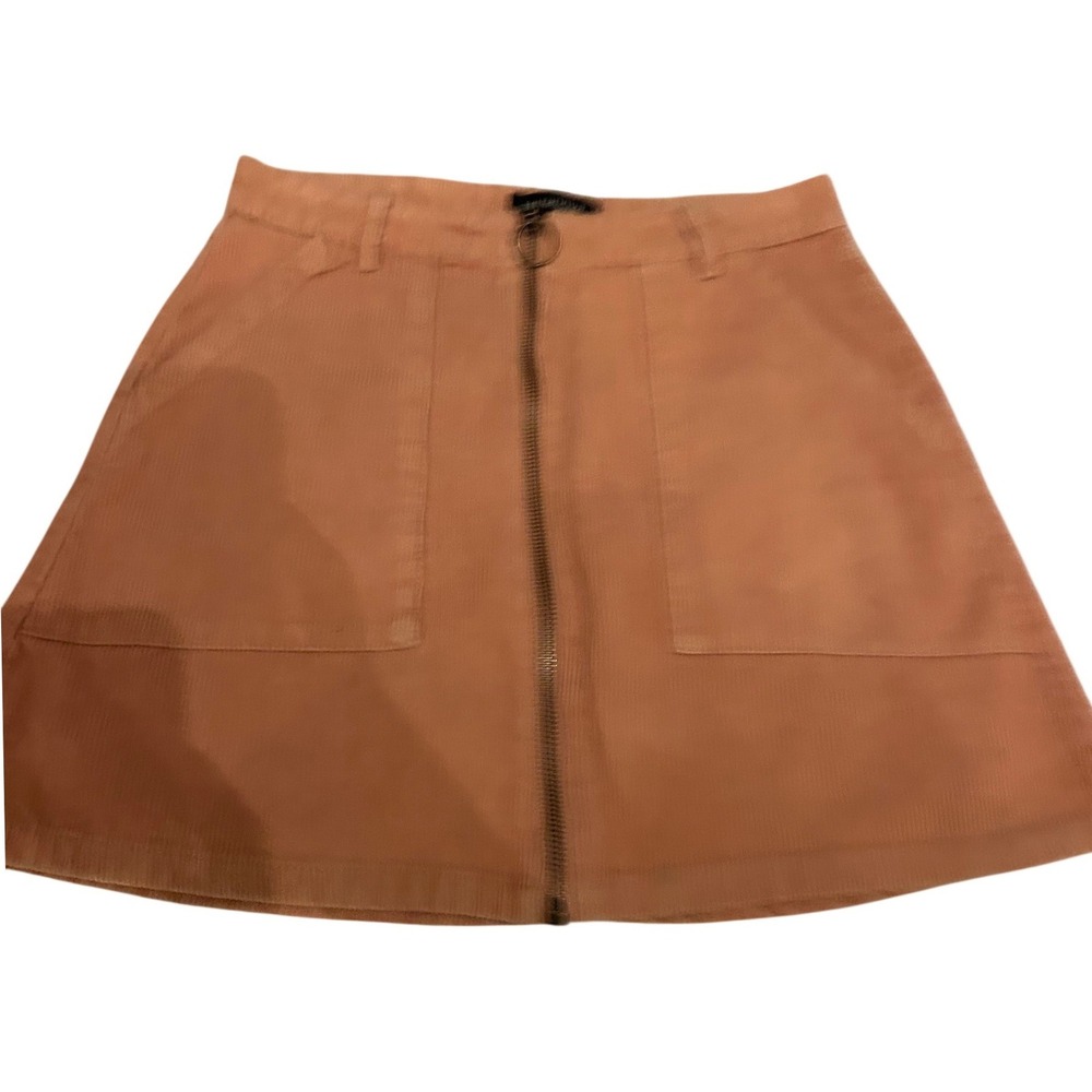 Terranova Womens Corduroy Mini Skirt S Orange A-Line Barn Farm Cabincore Y2K